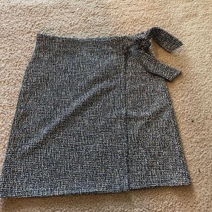 Rainbow Tweed Loft Pencil Wrap Skirt